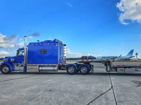 Cargo haul on an airport tarmac